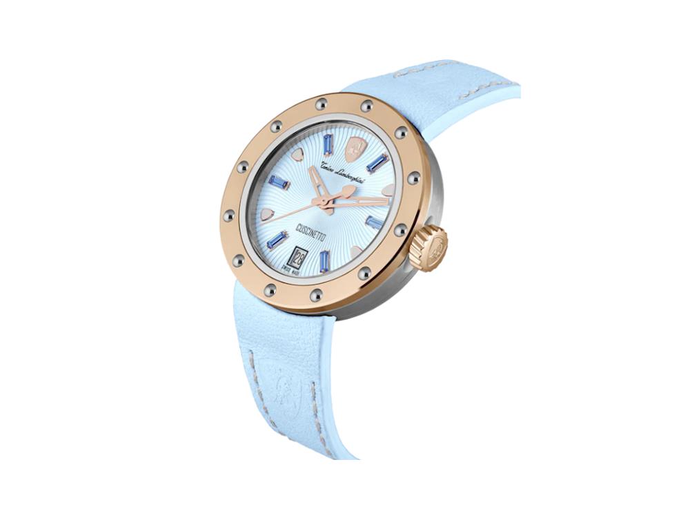 Tonino Lamborghini Cuscinetto Quartz Watch, Turquoise, 38 mm, TLF-A05-3