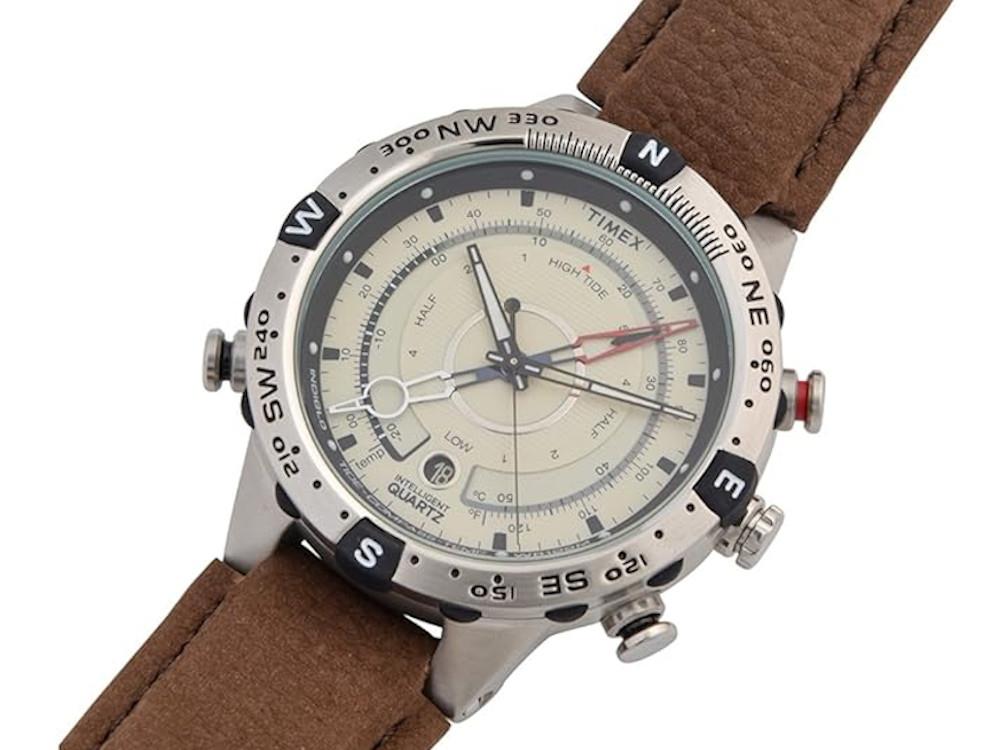 Timex Tide Quartz Watch, Beige, 45 mm, T2N721