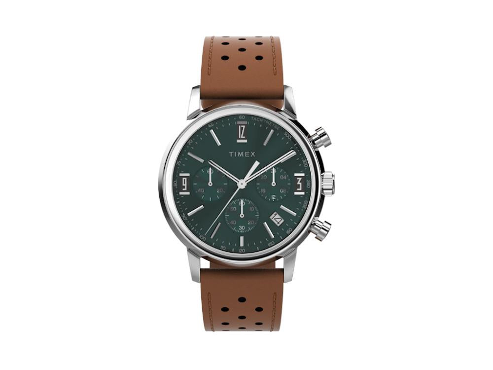 Timex Marlin Quartz Watch, Green, 40 mm, TW2W10100A