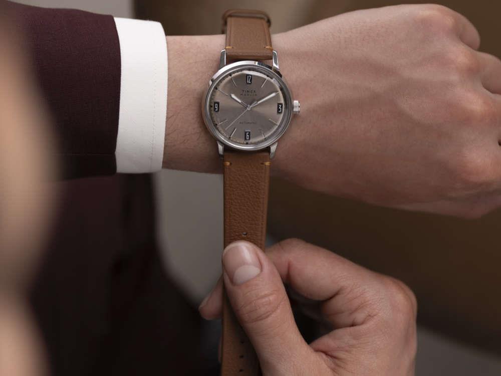 Timex Marlin Automatic Watch, Champagne, 40 mm, TW2W59300