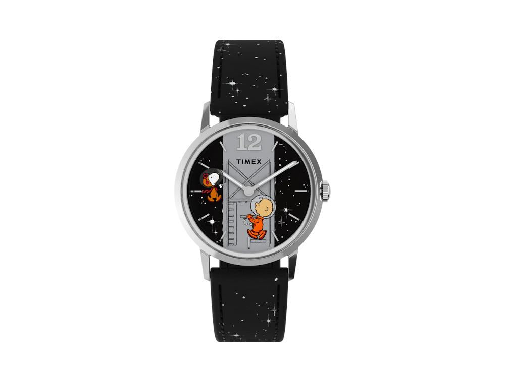 Timex x Peanuts Marlin Hand-Wound Space, Black, 34 mm, TW2W89700