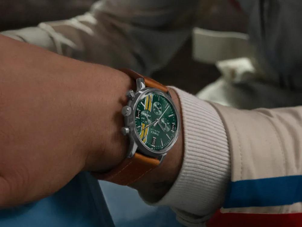 Timex Marlin Quartz Watch, Green, 40 mm, Chronograph, TW2W99100