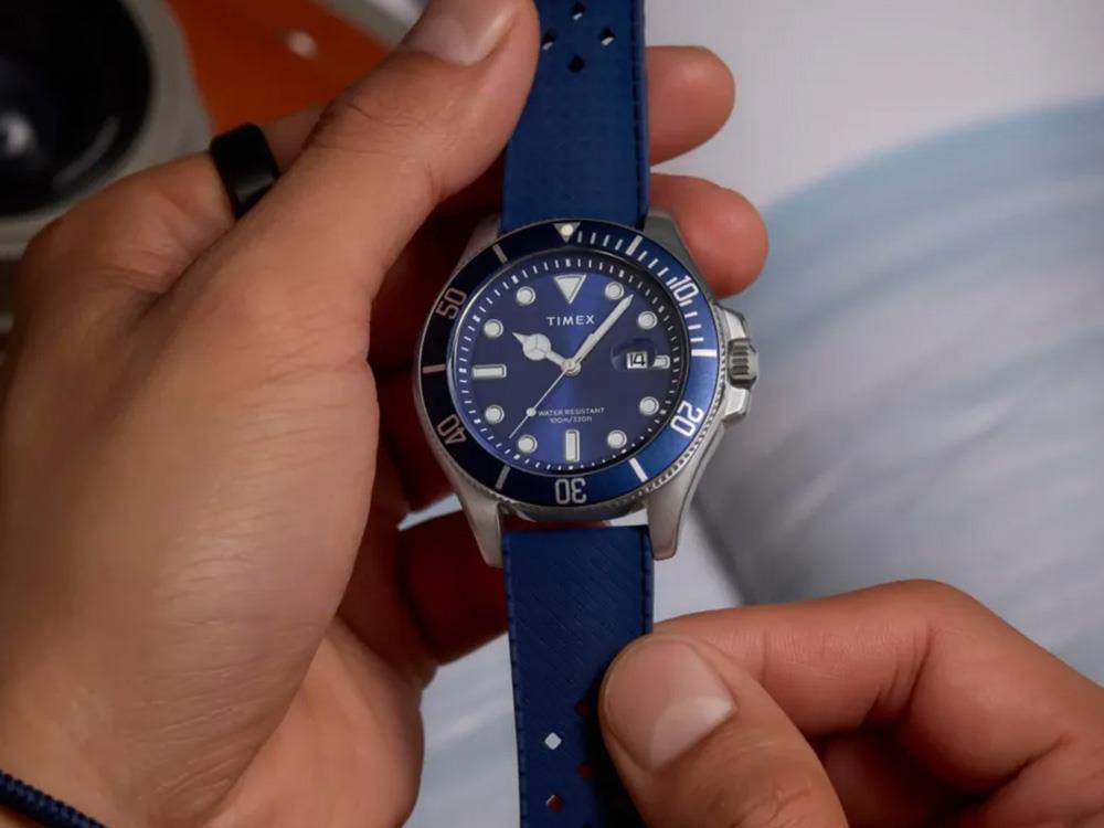 Timex Trend Harborside Coast Quartz Watch, Blue, 44 mm, TW2Y05000