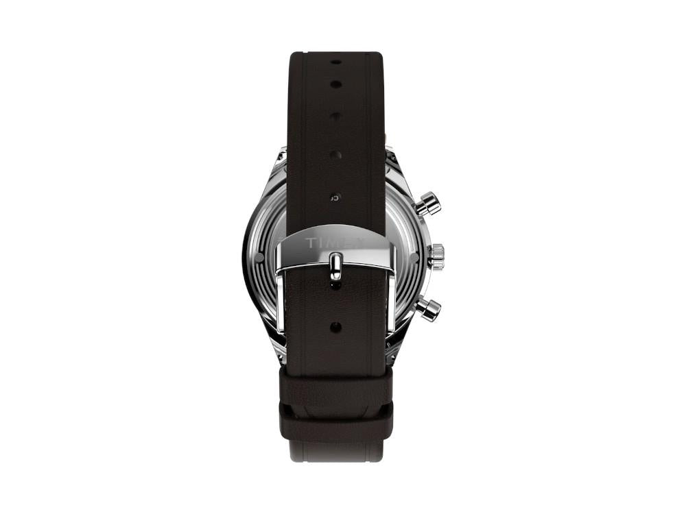 Timex Marlin Quartz Watch, Recycled Steel, Brown, 40 mm, Chronograph, TW2Y24700