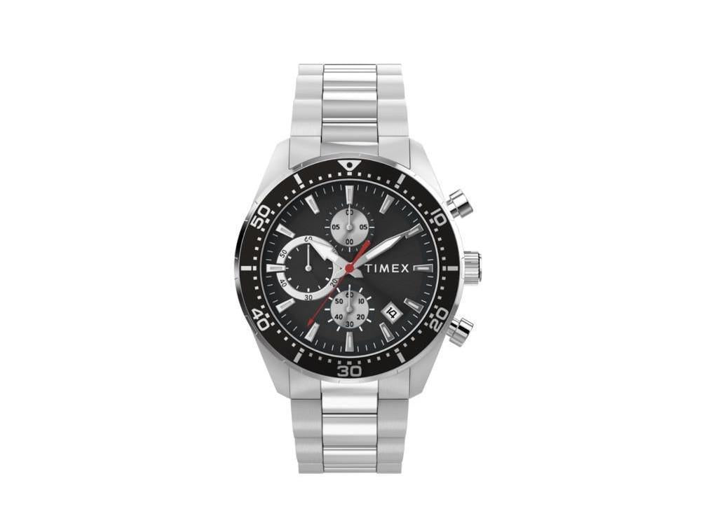 Timex Trend Ridgefield Quartz Watch, Black, 42 mm, Chronograph, TW2Y56900