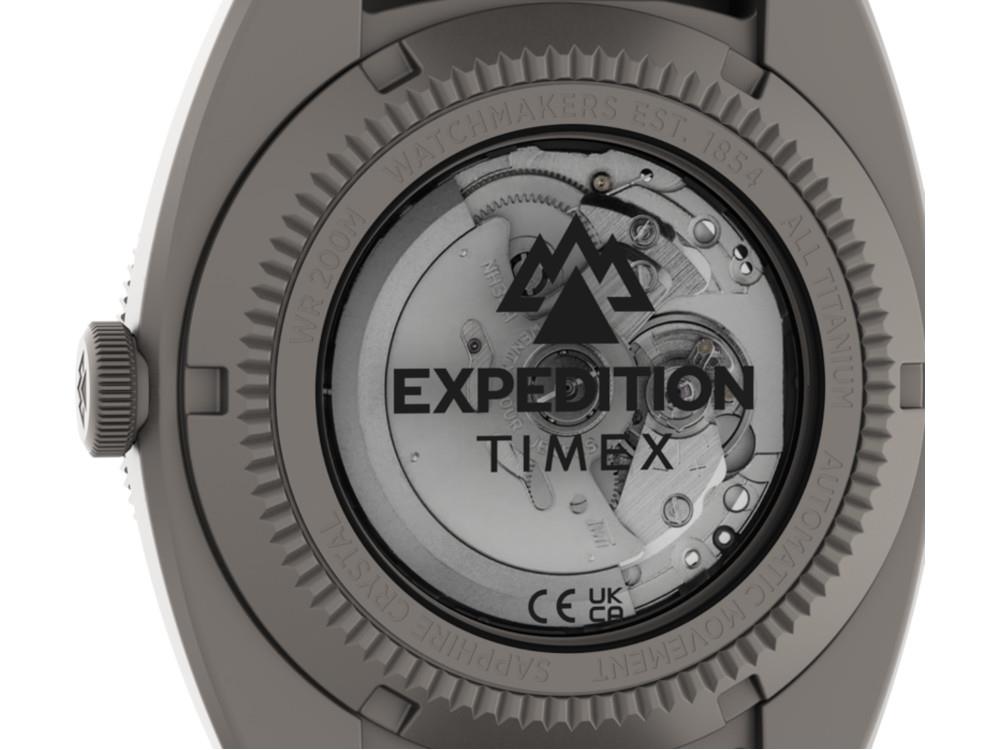 Timex Expedition Pioneer Titanium Automatic Watch, Black, 41 mm, TW2Y63800