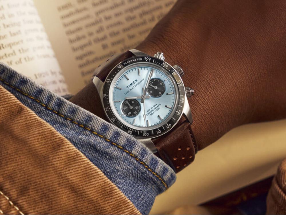 Timex The Waterbury Quartz Watch, Blue, 39 mm, Chronograph, TW2Y70600