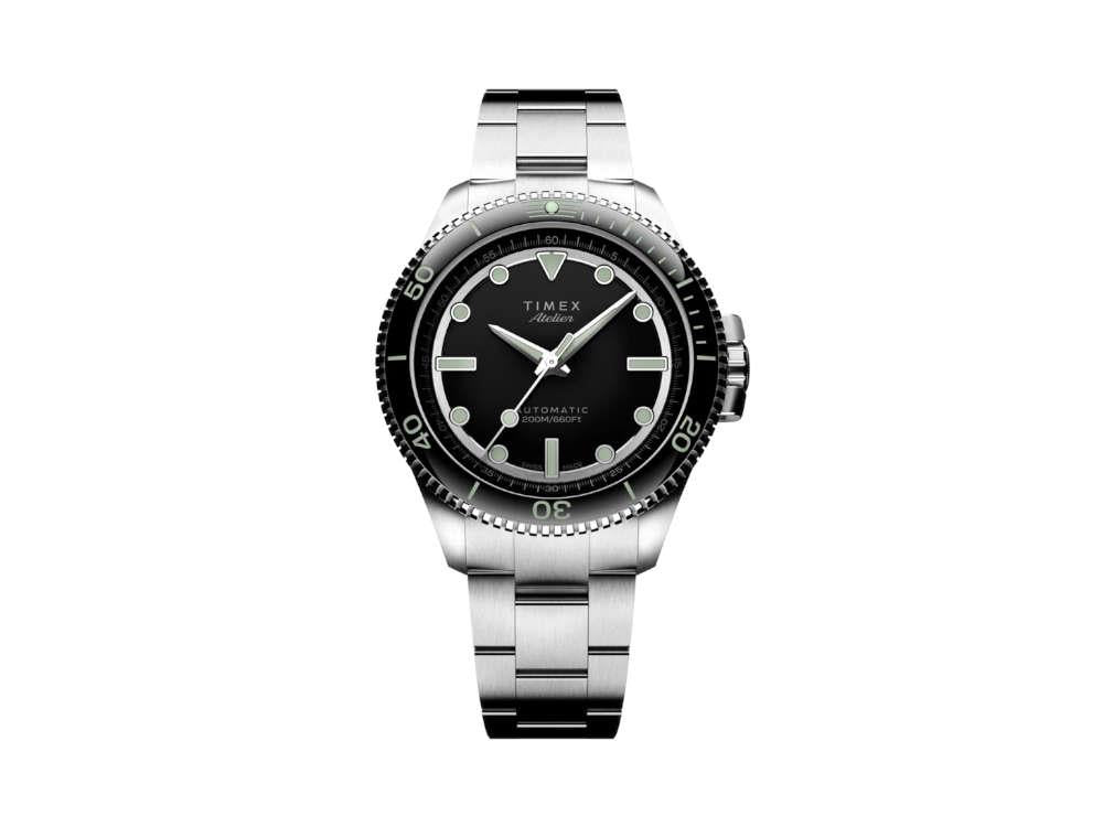 Timex Atelier Marine M1a Automatic Watch, Black, 41 mm, TW2Y72500