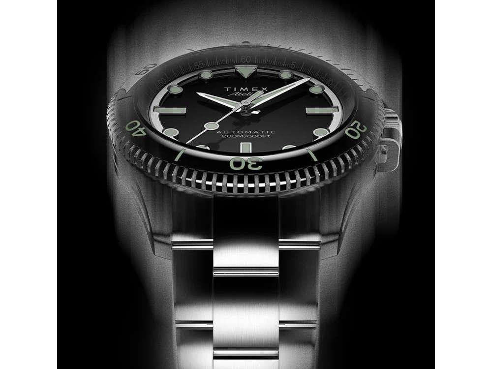 Timex Atelier Marine M1a Automatic Watch, Black, 41 mm, TW2Y72500