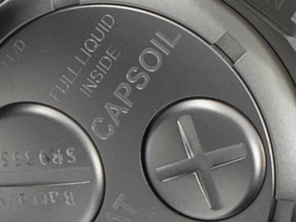 U-Boat Capsoil Chrono SS Quartz Watch, Black, 45 mm, 8111/C