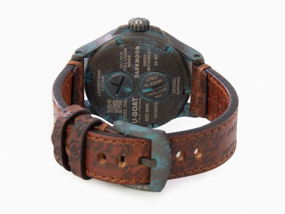 U-Boat Capsoil Darkmoon Unico Quartz Watch, Stainless Steel, PVD, 44 mm, 9600