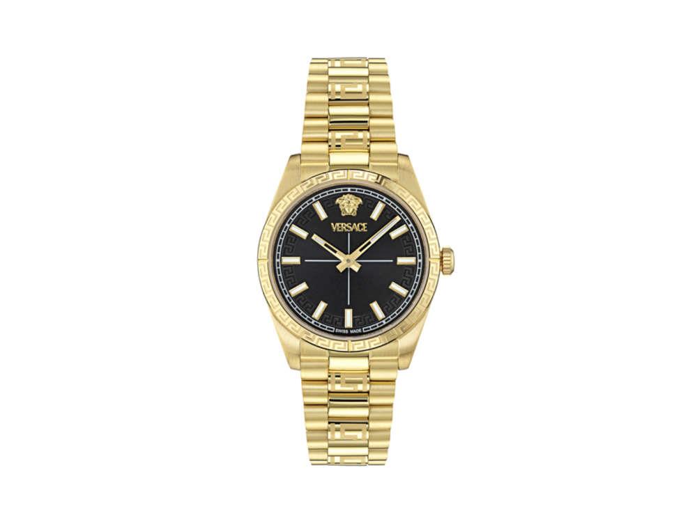 Versace Millenyium Quartz Watch, PVD Gold, Black, 32 mm, VE0E00625