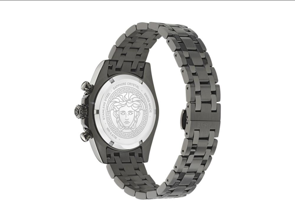 Versace Fornax Quartz Watch, Black, 43 mm, Sapphire Crystal, VE0W00625