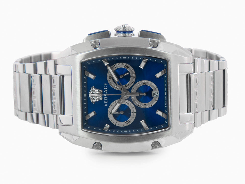 Versace Dominus Quartz Watch, Blue, 42 x 49.50 mm, Sapphire Crystal, VE6H00423