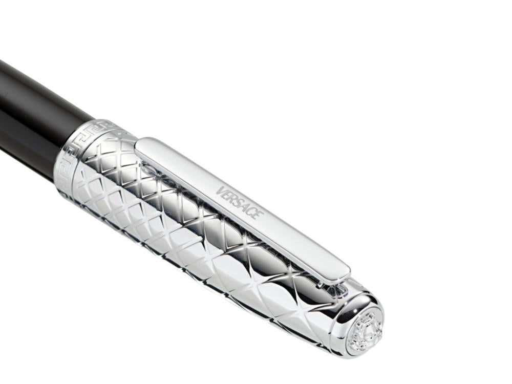 Versace Honos Rollerball pen, Resin, Black, VRTC00124