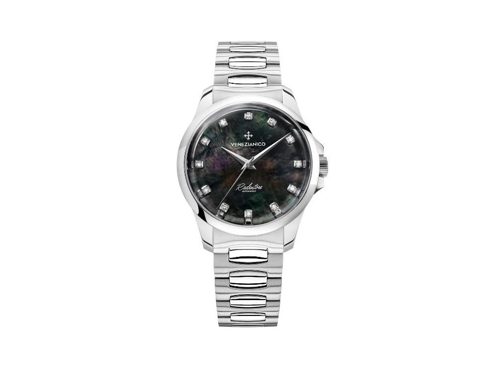 Venezianico Redentore Automatic Watch, 36 mm, Black, 1121521C