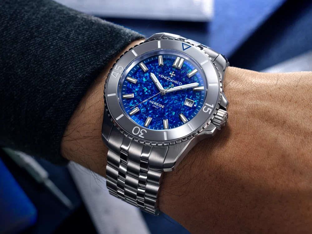 Venezianico Nereide Opale Blu Automatic Watch, 42 mm, Limited Edition