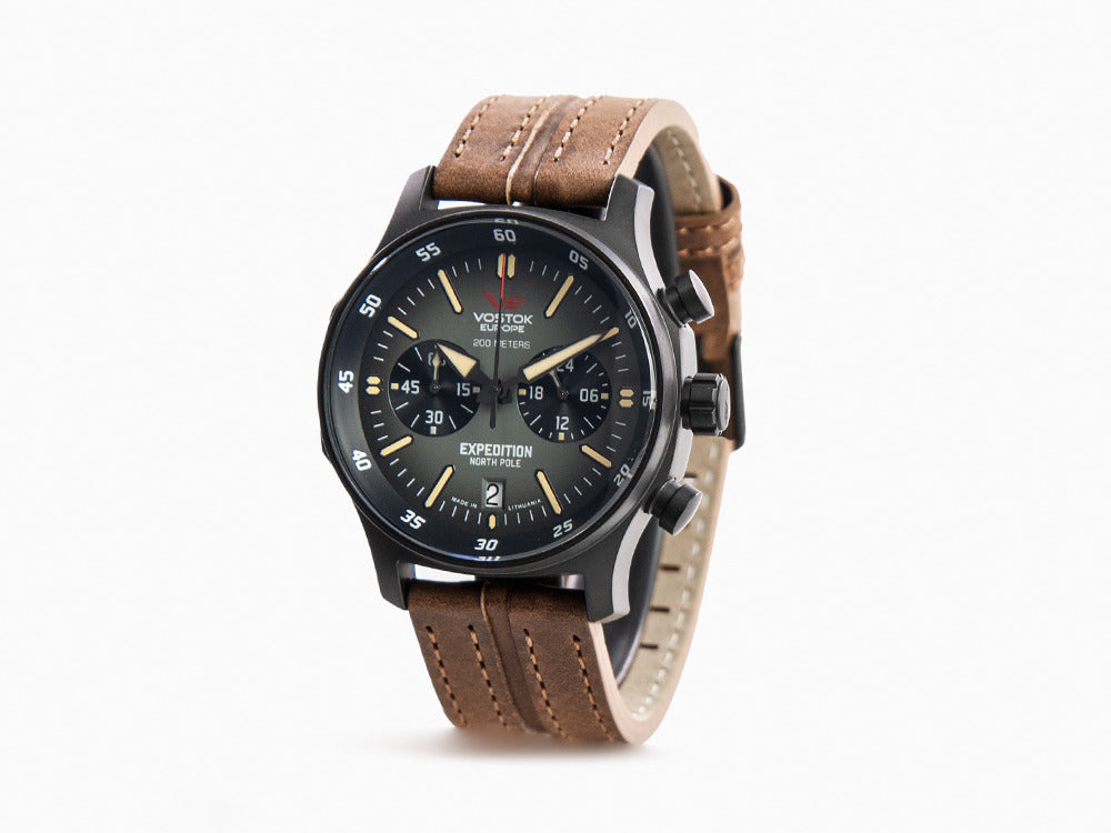 Vostok Europe Expedition North Pole Quartz Watch, 43 mm, Chrono, VK64-592C558