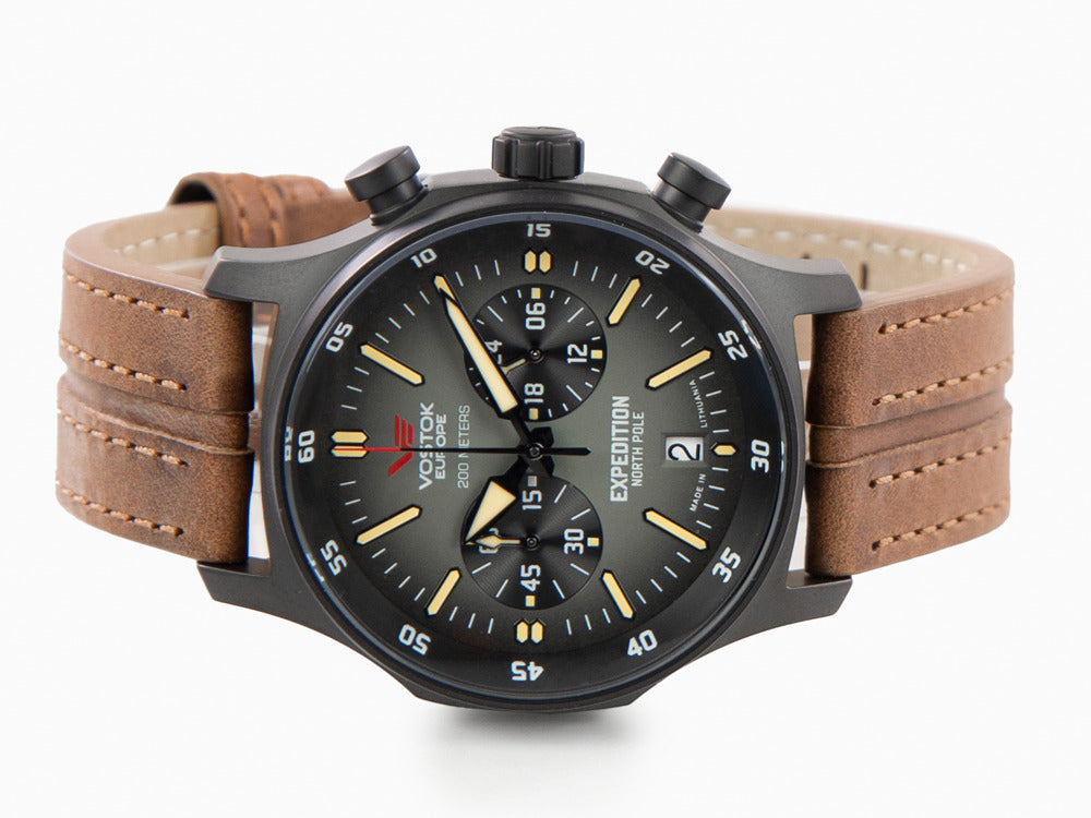 Vostok Europe Expedition North Pole Quartz Watch, 43 mm, Chrono, VK64-592C558