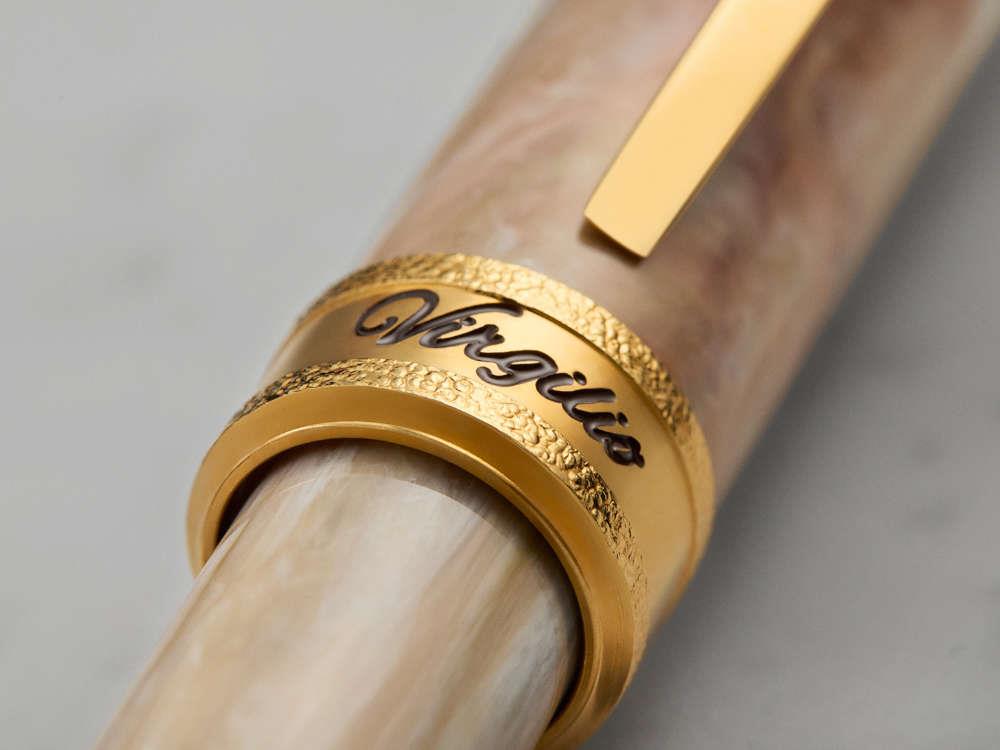 Visconti Comedia Virgilio Ballpoint pen, Acrylic, Pink, Gold plated, KP10-53-BP