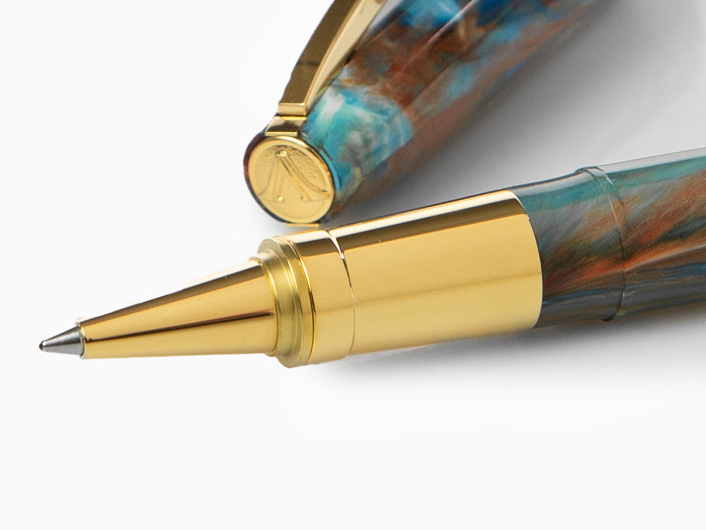 Set Visconti Van Gogh Oiran Rollerball pen, Gold plated, Violet KP12-22-RB