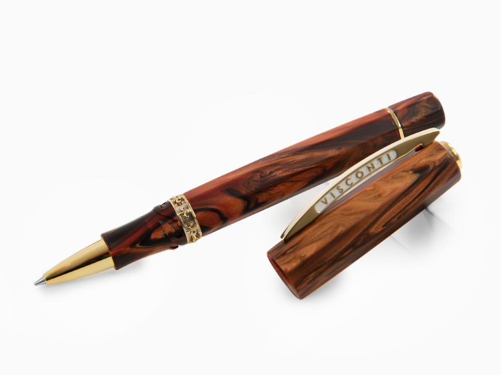 Visconti Medici Rollerball pen, Resin, Gold plated, KP17-40-02-RB