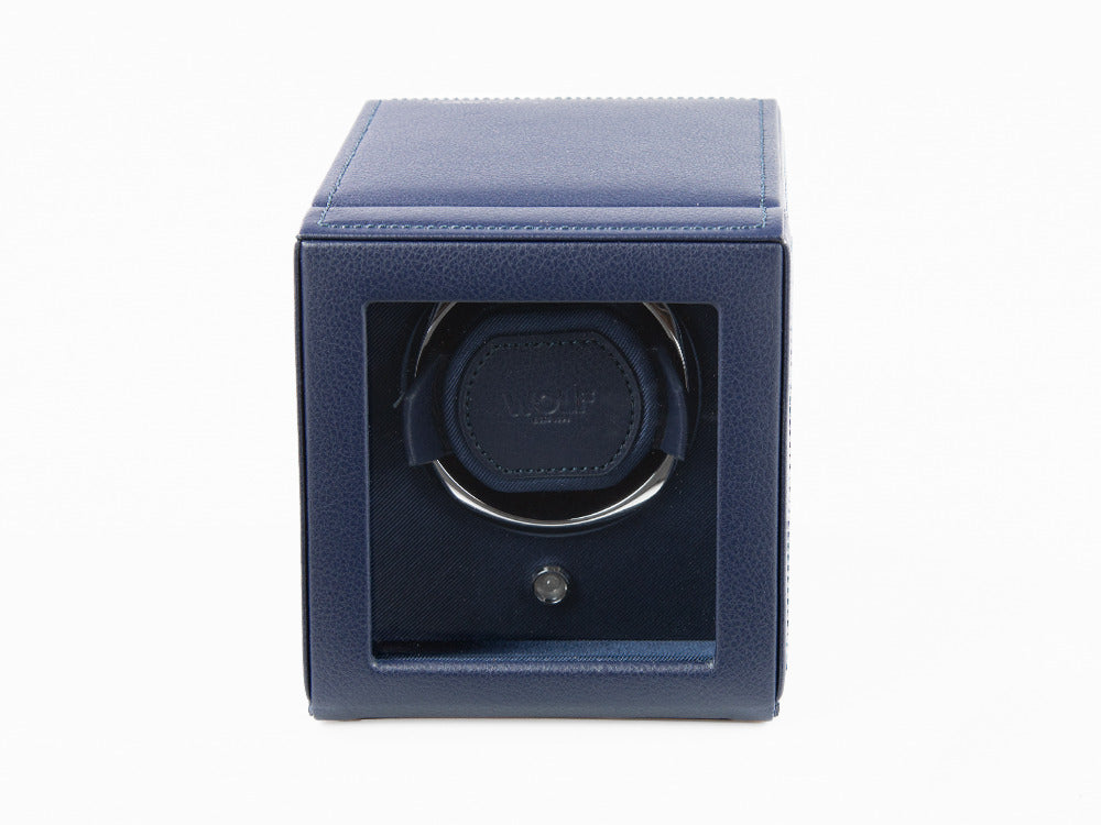 WOLF Cub Watch winder, 1 Watch, Blue, Vegan Leather, 461117
