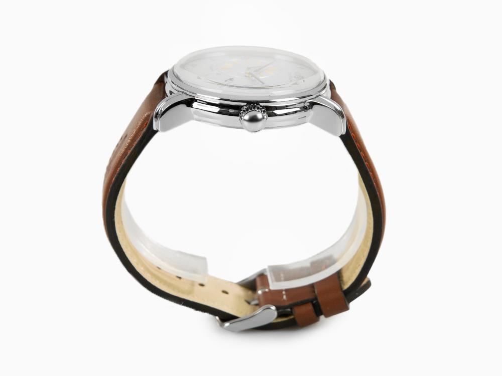 Zeppelin Captain Line Automatic Watch, Beige, 42 mm, Leather strap, 8662-1