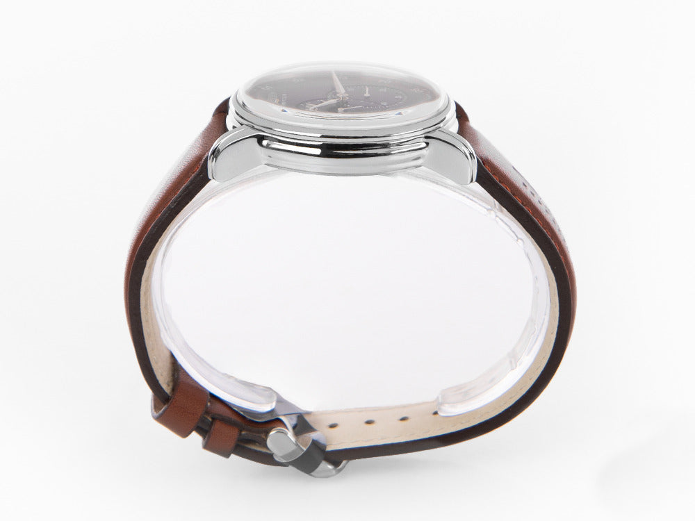 Zeppelin Captain Line Automatic Watch, Blue, 42 mm, Leather strap, 8662-3