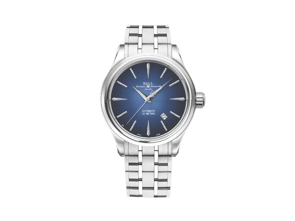 Ball Trainmaster Legend Automatic Watch, 40 mm, Blue, Bracelet, NM9080D-S1J-BE
