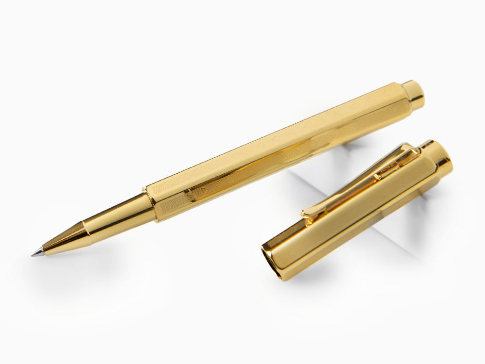Caran d´Ache Ecridor Chevron Rollerball pen, PVD Gold, Gold, 838.208