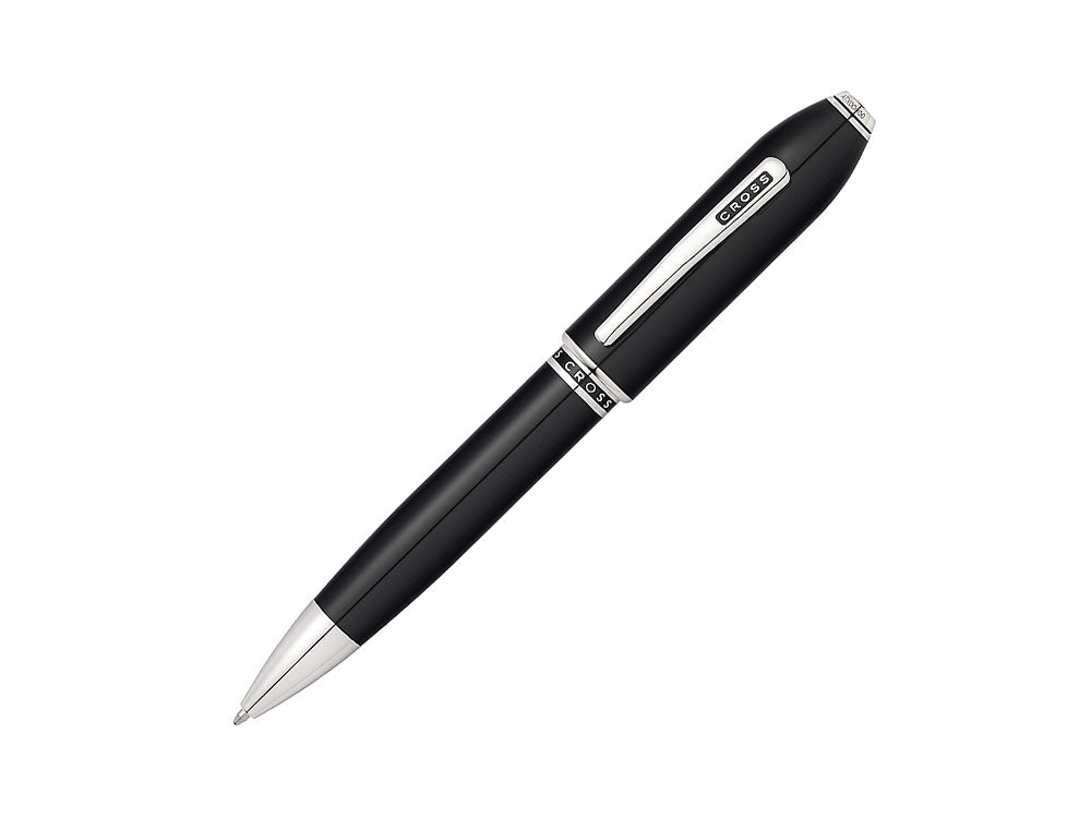 Cross Peerless 125 Ballpoint pen, Lacquer, Black, Polished, Platinum, AT0702-1