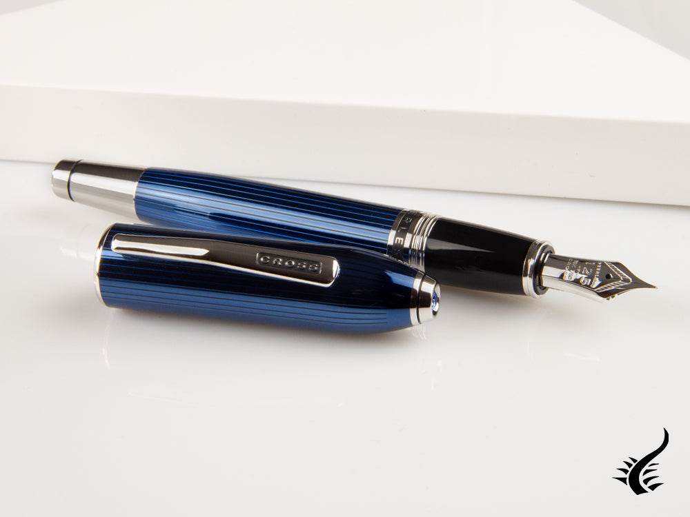 Cross Peerless Blue Quartz Fountain Pen, AT0706-14