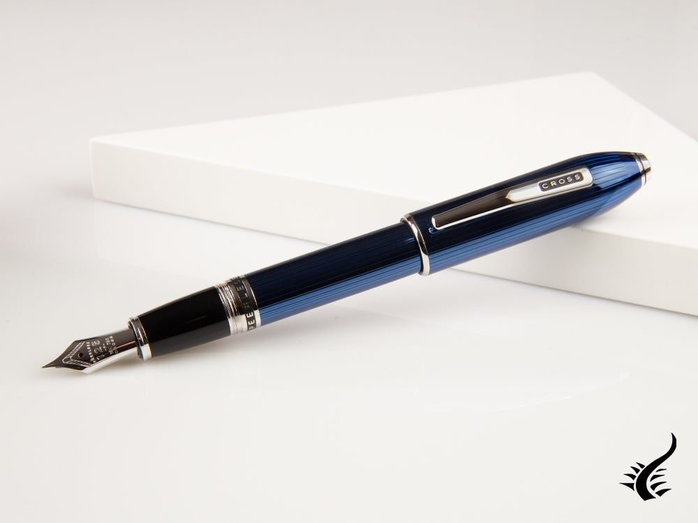 Cross Peerless Blue Quartz Fountain Pen, AT0706-14