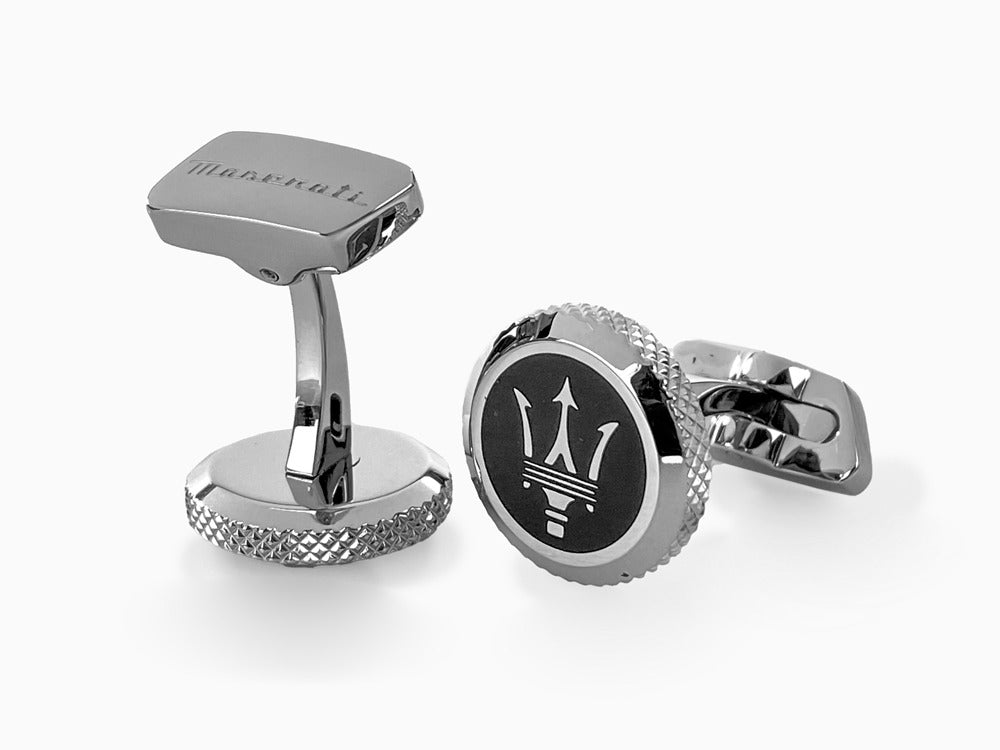 Maserati Gioielli Cufflinks, Steel, Silver, Polished, JM416AIL03