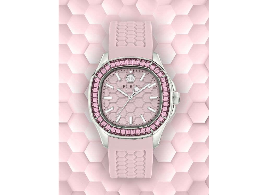 Philipp Plein Lady Quartz Watch, Pink, 38 mm, Mineral crystal, PWTAA0123