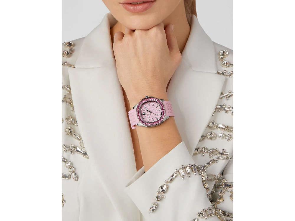 Philipp Plein Lady Quartz Watch, Pink, 38 mm, Mineral crystal, PWTAA0123