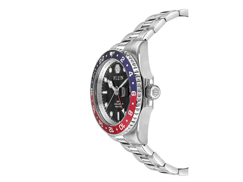 Philipp Plein GMT-I Challenger Quartz Watch, Black, 44 mm, PWYBA0223