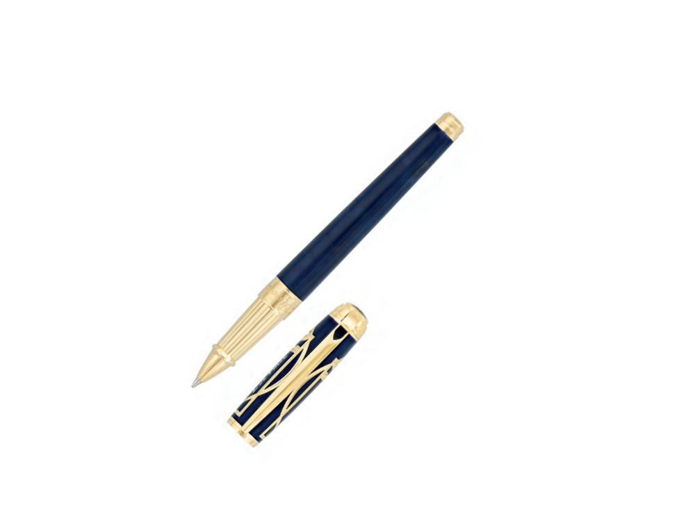 S.T. Dupont Line D Vitruvian Man Animation Rollerball pen, Blue, 412040L