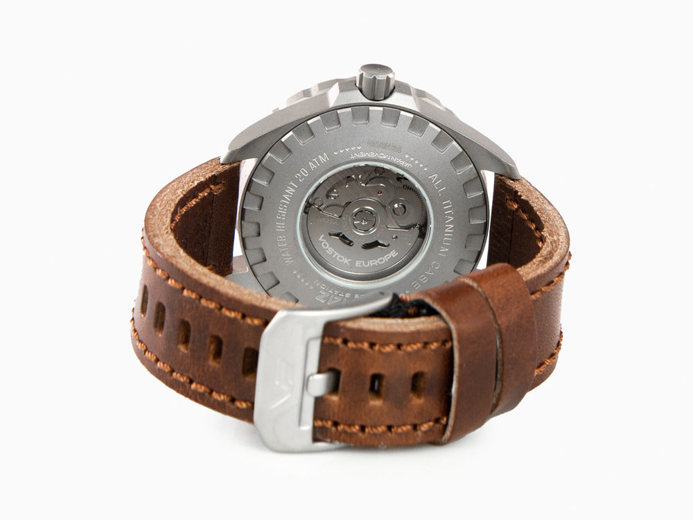Vostok Europe Almaz Automatic Watch, Titanium, Grey, 47 mm, NH35A-320H263