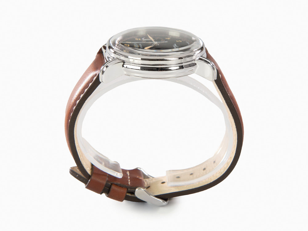 Zeppelin 100 Jahre Zeppelin Ed.2 Quartz Watch, Black, 42 mm, Chronograph, 7674-3