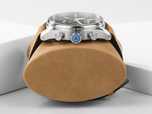 Alpina Startimer Pilot Chronograph Big Date Quartz watch, AL-372, Blue, Leather
