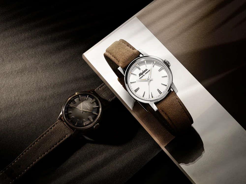 Alpina Heritage Tropic-Proof Handwinding Watch, 34 mm, White, AL-480S2H6