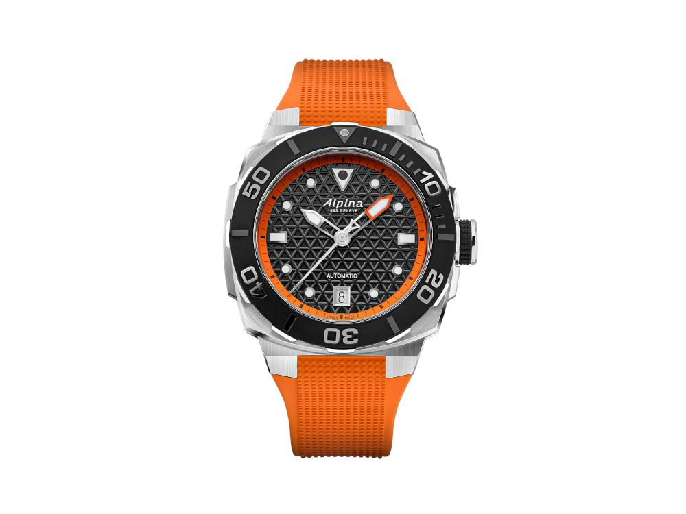 Alpina Seastrong Diver Extreme Automatic Watch Orange 39 mm AL 525B Iguana Sell UK