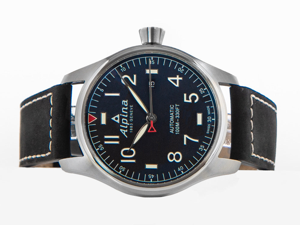 Alpina Startimer Pilot Automatic Watch AL 525 44mm Black Day