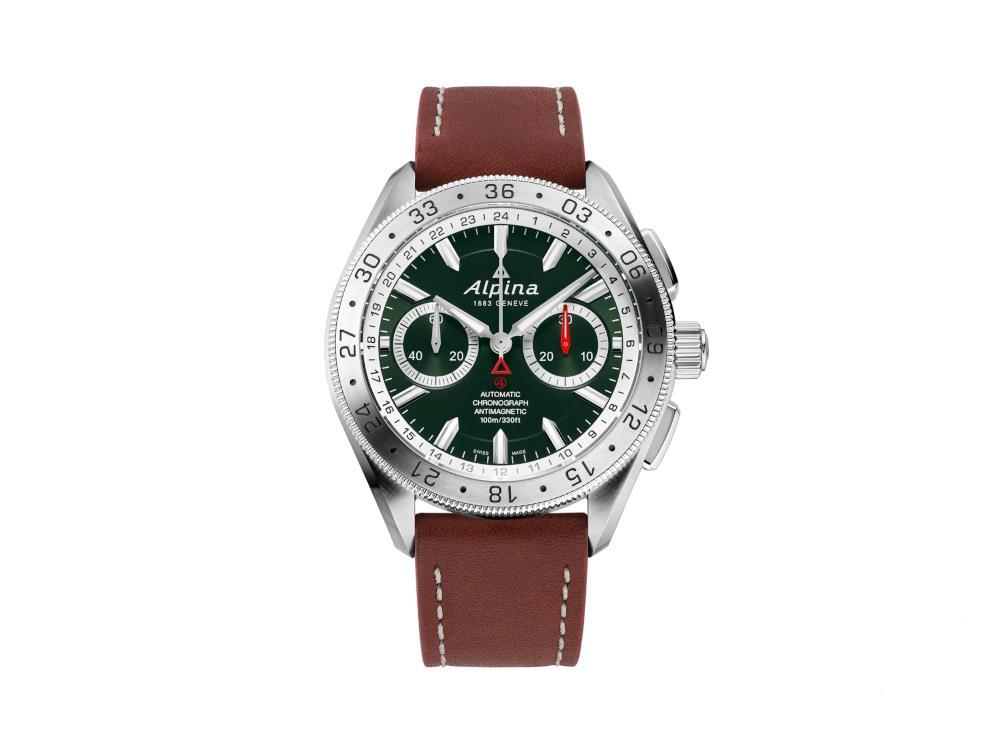 Alpina Alpiner4 Chronograph Automatic Watch, Green, 44 mm, AL-860GRS5AQ6