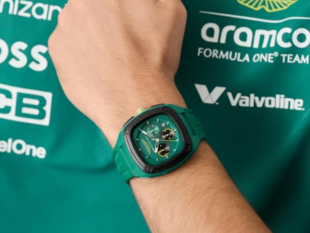 Aston Martin F1 Team Quartz Watch, Green, 44 mm, Chronograph, MTFO1F501