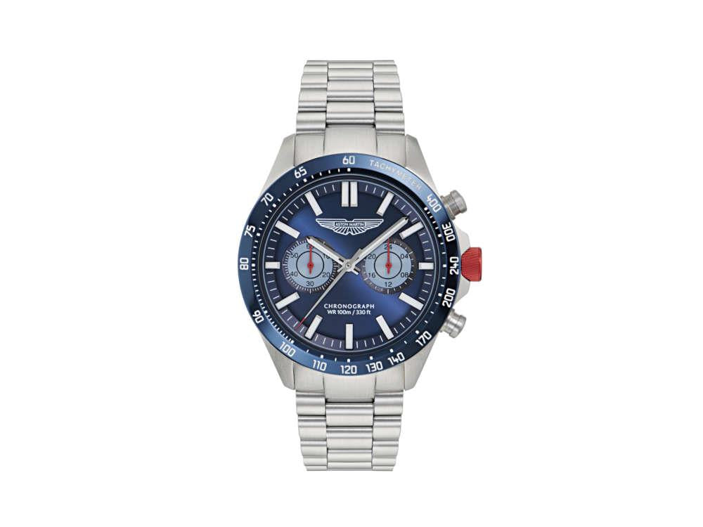 Aston Martin Icon SPT Quartz Watch, Blue, 44 mm, Chronograph, MTIS1F503