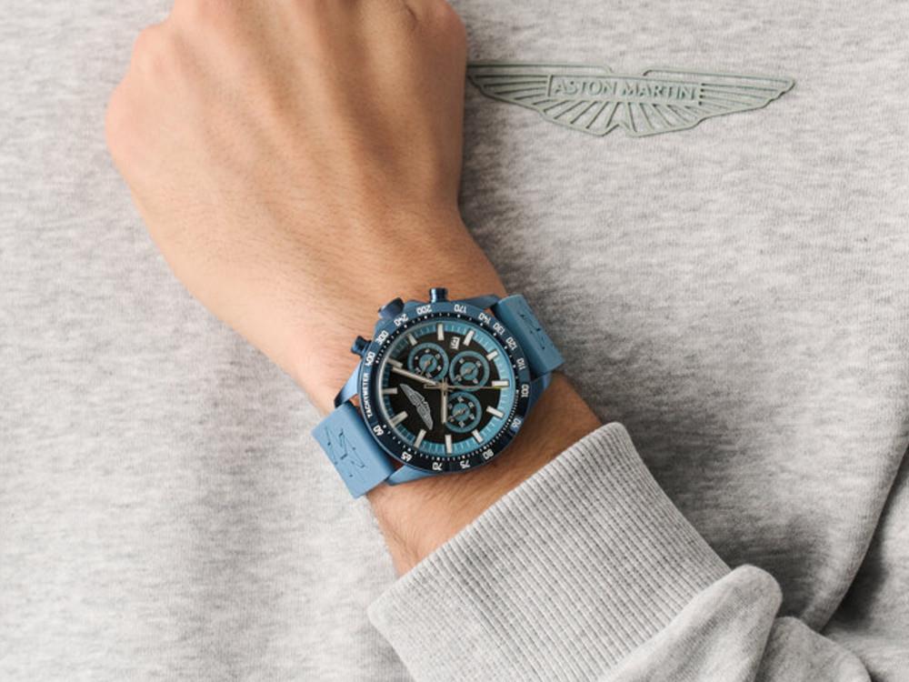 Aston Martin Icon SPT Quartz Watch, Black, 44 mm, Chronograph, MTIS2S604