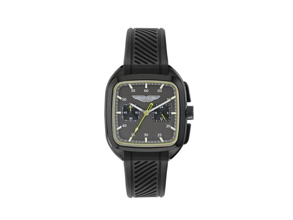 Aston Martin Icon ULT Quartz Watch, Recycled Steel, Black, 40 mm,  MTIU1S605